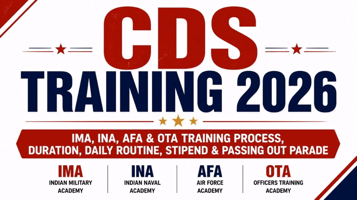 CDS Training 2026: IMA, INA, AFA & OTA Training Process, Duration, Daily Routine, Stipend & Passing Out Parade